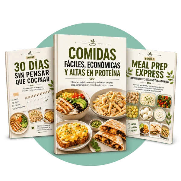 Pack digital Comidas Fáciles con dos bonus incluidos